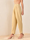 Women Beige Tapered Pants