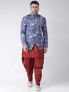 Hangup Men Standard Printed Men Formalwear-D1065ButtonBlazer