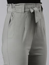 Women Grey Solid Peg Trouser-AE-7045-Grey