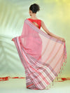 Rose Pink Cotton Soft Saree With Woven Nakshi Borders-MA62CT33660067