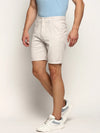 Men Cream Solid Shorts-ORBIT-9-Cream