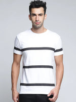 Dillinger Men's Stripes Printed T-Shirt