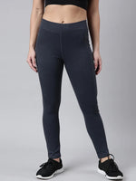 Women Solid Slim Fit Grey Track Pant-AF-1894-Grey