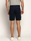 Men Navy Solid Shorts-ORBIT-3-Navyblue