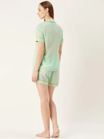 Shirt and Shorts Set in Sky Color