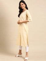 Women's Yellow Solid Straight Kurta-SKC-3312-Yellow