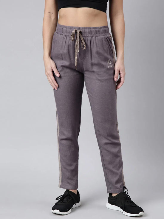 Women Solid Slim Fit Lavender Track Pant-AF-1614-Lavender