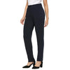 Smarty Pants Women's Cotton Lycra Straight Fit Navy Blue Formal Trouser