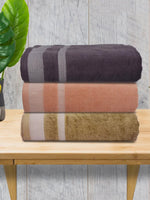 Athom Living Premium Cotton Bath Towel Pack of 3-PER-AEF