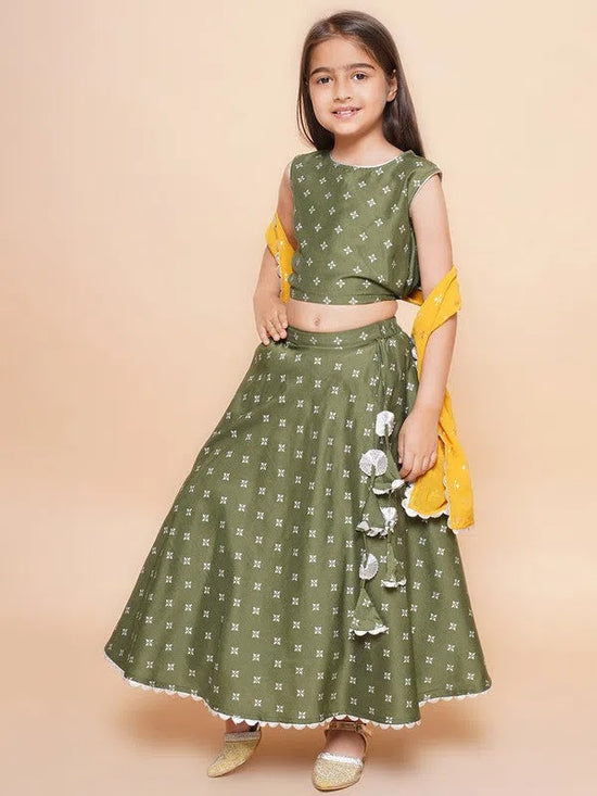 Ahalyaa Girls Traditional Wear Lehnga Choli-89K-538-COM-BLDUSK-LH