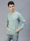 Rigo Round Neck Printed Fleece Sweatshirt