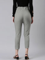 Women Grey Solid Peg Trouser-AE-7045-Grey