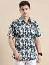 Men White Graphics Casual Shirt-LUANDAPRINT-0578-White