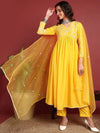 Ahika Cotton Solid Yellow Indian Ethnic-PKSKD2379_S