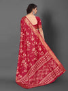 Saree Mall Women's Dola  Red Printed Designer Saree With Blouse Piece-UNVRSE05A