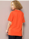 Dillinger Orange Graphic Oversized T-Shirt-WMNCR396ORG-XS