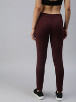 Women's Burgundy Solid Track Pants-AF-1723-Burgundy