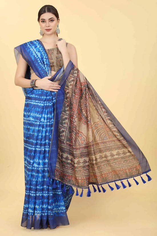 Pastel & Subtle Hues Saree-SZ-INDIGO-1422