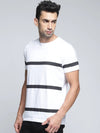 Dillinger Men's Stripes Printed T-Shirt