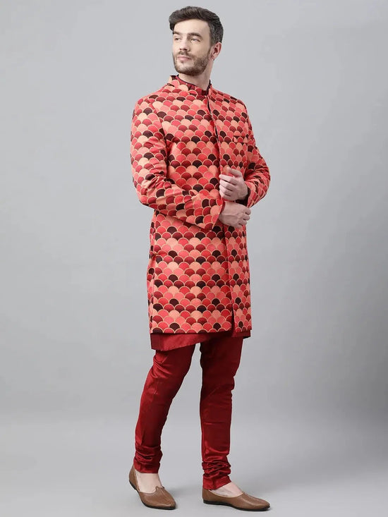 Hangup Men Standard Printed Men's Indian Wear-S85_Indo