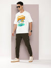 Dillinger Off White Graphic Oversized T-shirt-DLMOV292HWHT-S