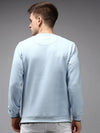 Men Blue Solid Sweatshirt-EX-2260-Blue