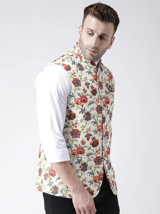 Hangup Men Standard Printed Men's Indian Wear-66APrintedNehru