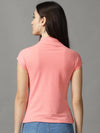 Women's Pink Solid Top-AE-10451-Coral