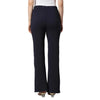 Smarty Pants Women's Cotton Lycra Bell Bottom Navy Blue Color Formal Trouser