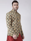 Hangup Men Standard Printed Men Formalwear-D1075ButtonBlazer