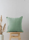 Solid Sage Green 100% cotton plain cushion cover for sofa-230458086