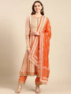 Women's Orange Embroidered Kurta Set-GW-3154-Orange