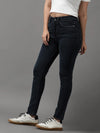 Women's Grey Solid Slim Fit Denim Jeans-GZ-5162-Grey