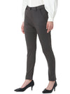 Smarty Pants Women's Cotton Lycra Ankle Length Grey Formal Trouser-SMPT-593C-S