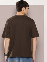 Dillinger Brown Graphic Oversized T-shirt-DLMOV278CHO-S