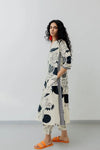 Navyaa Women's Viscose Floral Printed Straight Kurta Set With Palazzo-Me62 white dadam