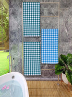 Athom Living Premium Gamcha Bath Towel 65 x 135 cm Pack of 3 Multicolored checkered-ATZ-BT-1E-1E-1F