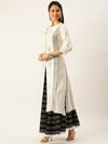 Women's White Printed Kurta Sets-JC-66-White