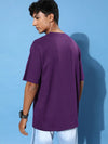 Dillinger Purple Graphic Oversized T-Shirt-DLMOV136GRL-S