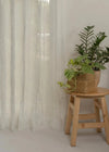 Ivy Vines Embroidered Sheer Curtain - White- Single-2304211026