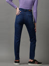 Women's Navy Blue Solid Skinny Fit Denim Jeans-GZ-5340-Navyblue