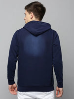 Men Navy Solid Hoodies-OD-6032-Navyblue