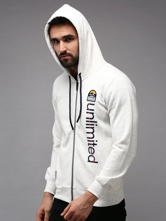 Men White Solid Sweatshirt-OTSS-29-White