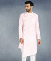 Hangup Men Standard Solid Men's Indian Wear-ST13954_Pink_RubyLKurta