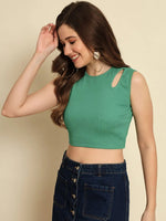 Green Rib Top