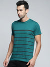 Dillinger Men's Stripes Printed T-Shirt