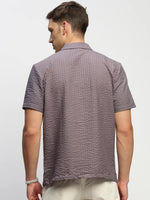 Men Grey Solid Shirt-CALIGO-1763-Grey