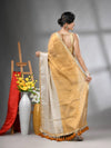 Golden And Silver Shimmer Tissue Saree With Gota Patti Borders-MA62TIS33990016