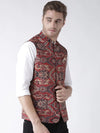 Hangup Men Standard Printed Men's Indian Wear-23APrintedNehru