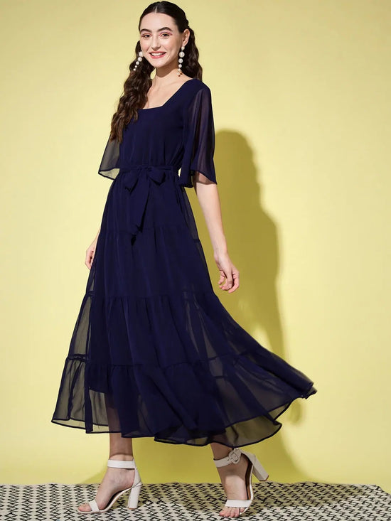 Navy Blue Maxi Dress